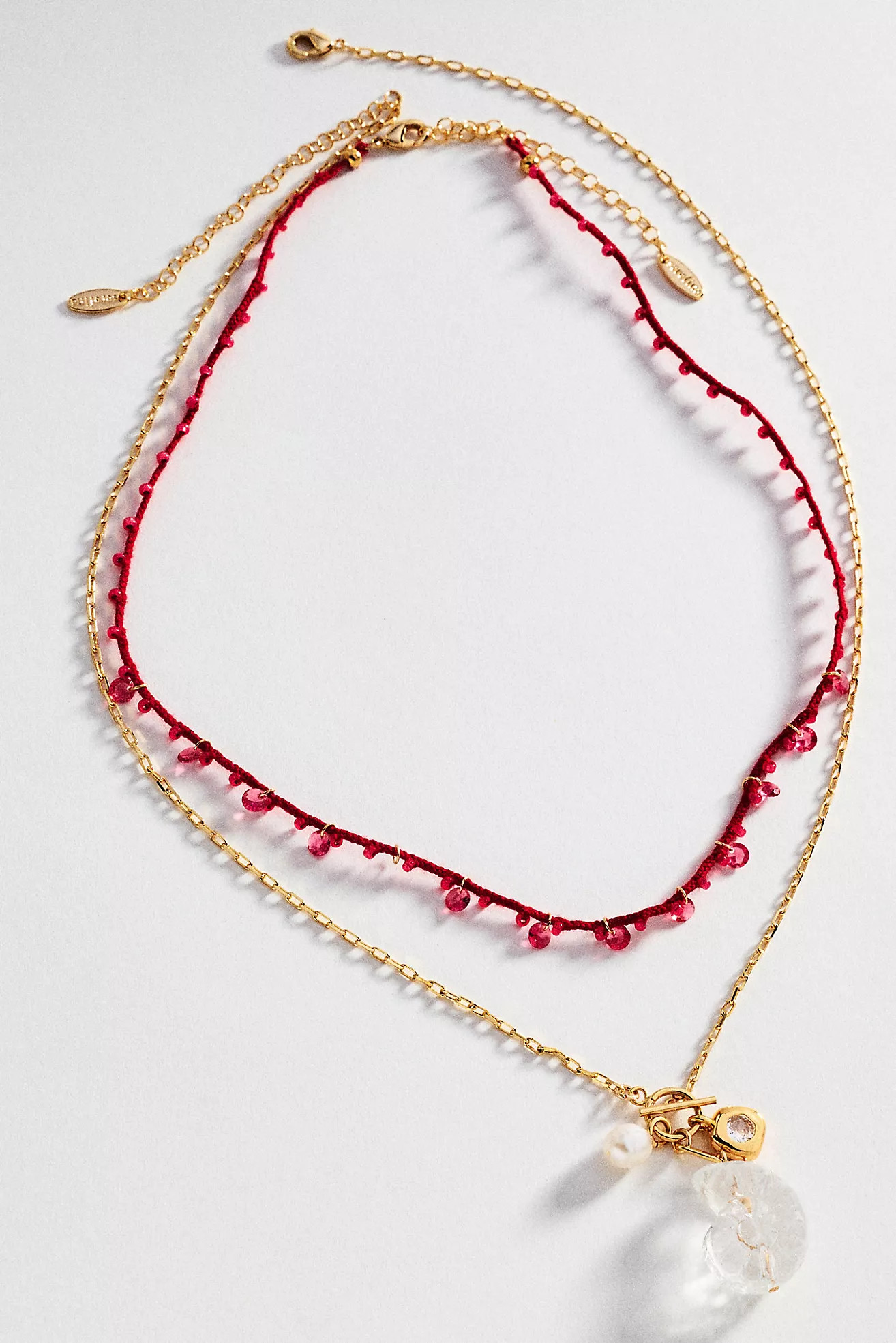 Threaded Layered Necklaces, Set of 2 | Anthropologie (US)