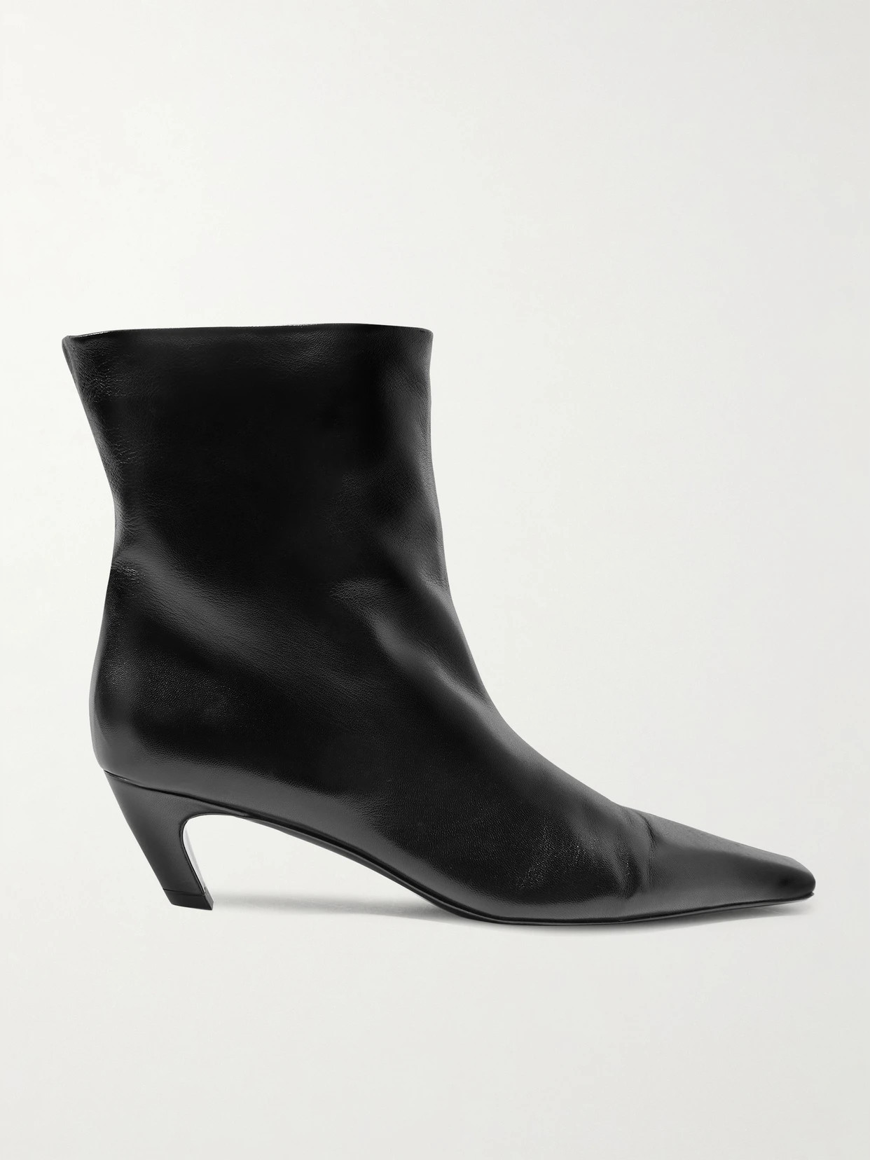 KHAITE - Arizona Leather Ankle Boots - Black | NET-A-PORTER (US)