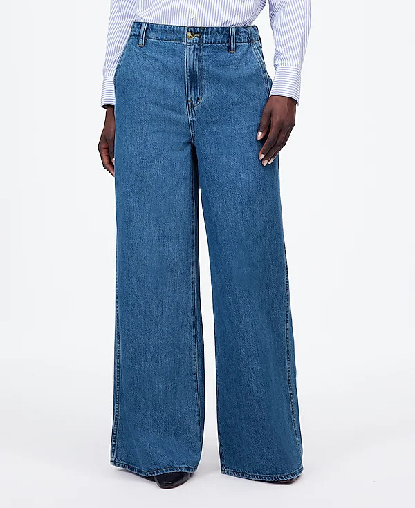 Wide Sweep Denim Trousers | Madewell | Madewell