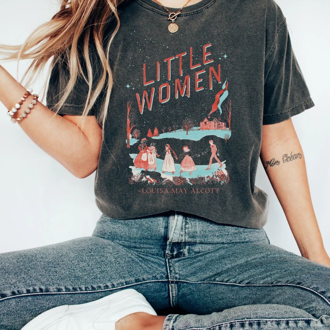 Retro Little Women Shirt Light Academia Shirt Louisa May - Etsy | Etsy (US)