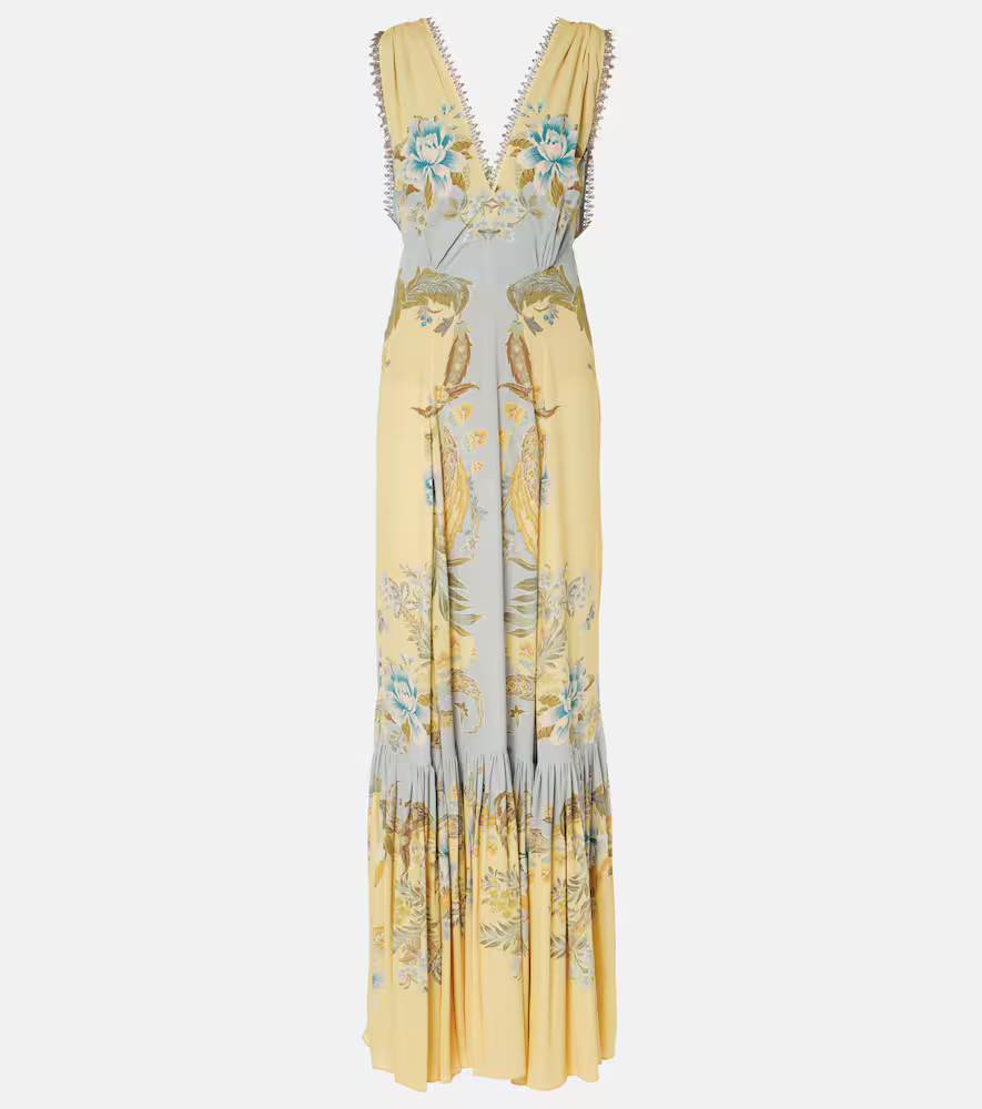 Etro Floral crÃªpe de chine maxi dress | Mytheresa (US/CA)