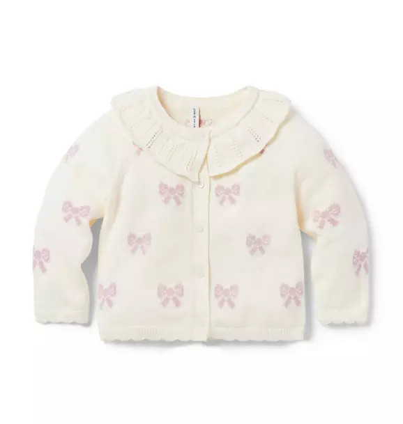 Baby Bow Collared Cardigan | Janie and Jack