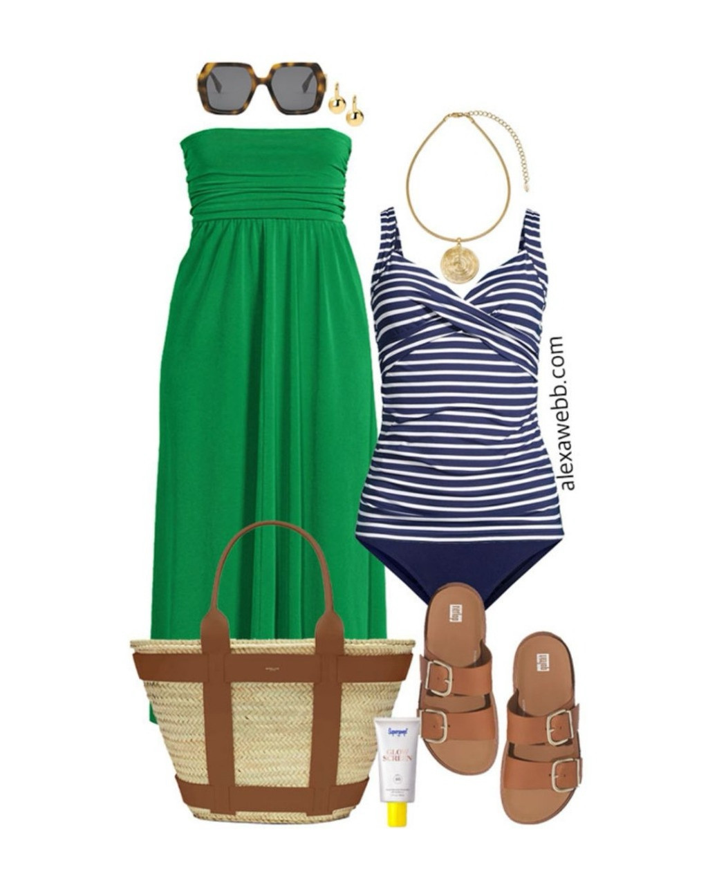 Plus Size Resort Capsule - Are you headed somewhere warm this winter? A resort vacation? Well, here is a plus size resort capsule wardrobe. An easy way to pack for your next trip! Alexa Webb #plussize

#LTKSwim #LTKPlusSize #LTKStyleTip