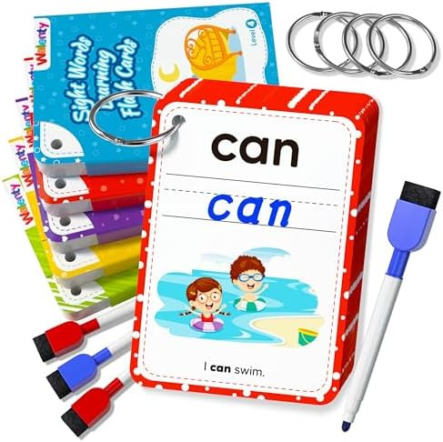 Sight Words Flash Cards Kindergarten, 250 Dolch Sight Word Writing Reading Spelling Games, Presch... | Amazon (US)