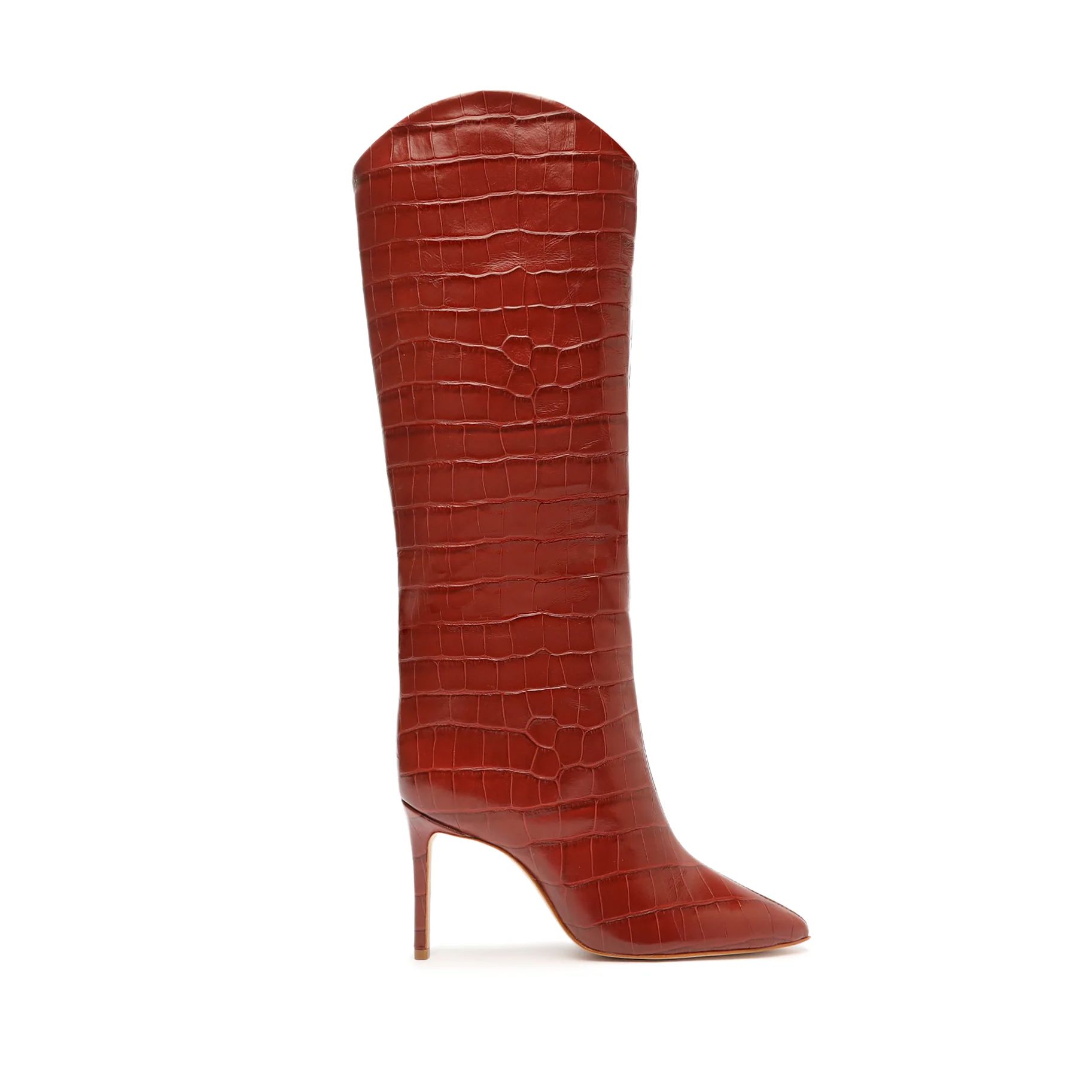 Maryana Crocodile-Embossed Leather Boot | Schutz Shoes (US)