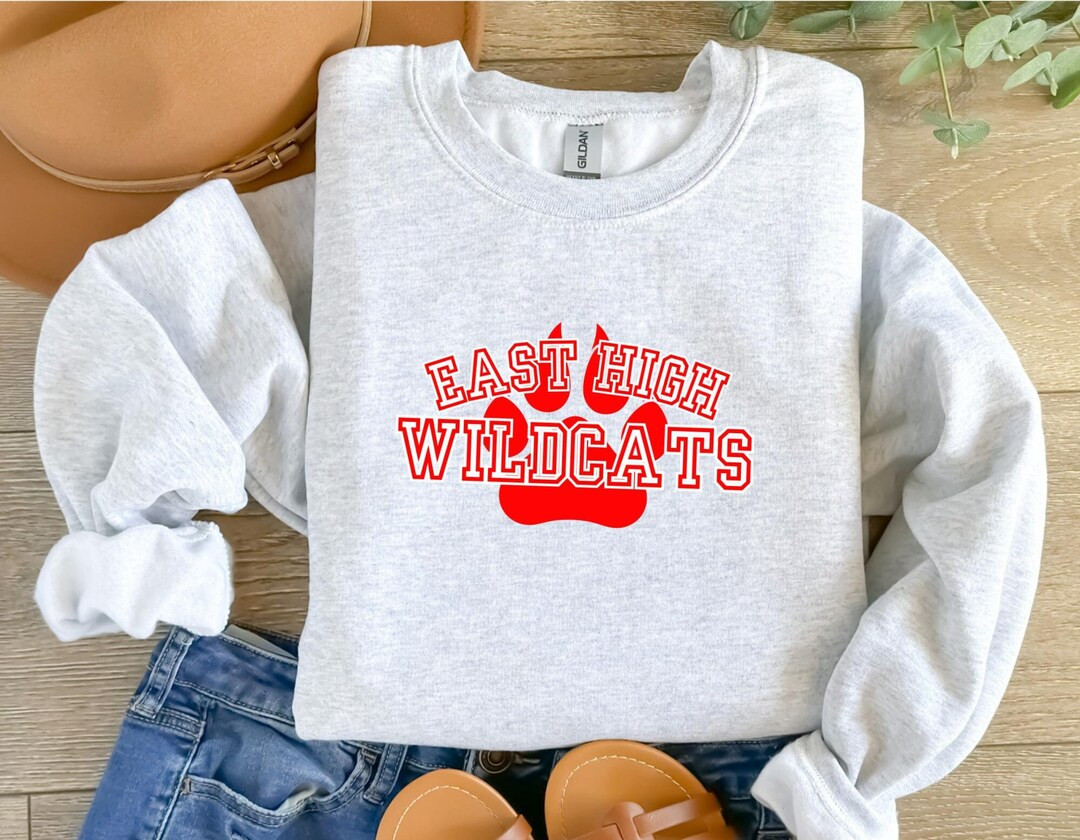 East High Wildcats Sweatshirt High School Musical Preppy Crewneck Y2K Sweatshirt College Letters ... | Etsy (US)