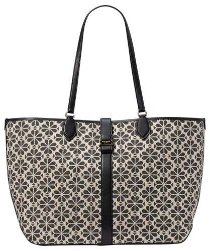 kate spade new york Spade Flower Jacquard Large Open Tote, Sand Multi | Amazon (US)
