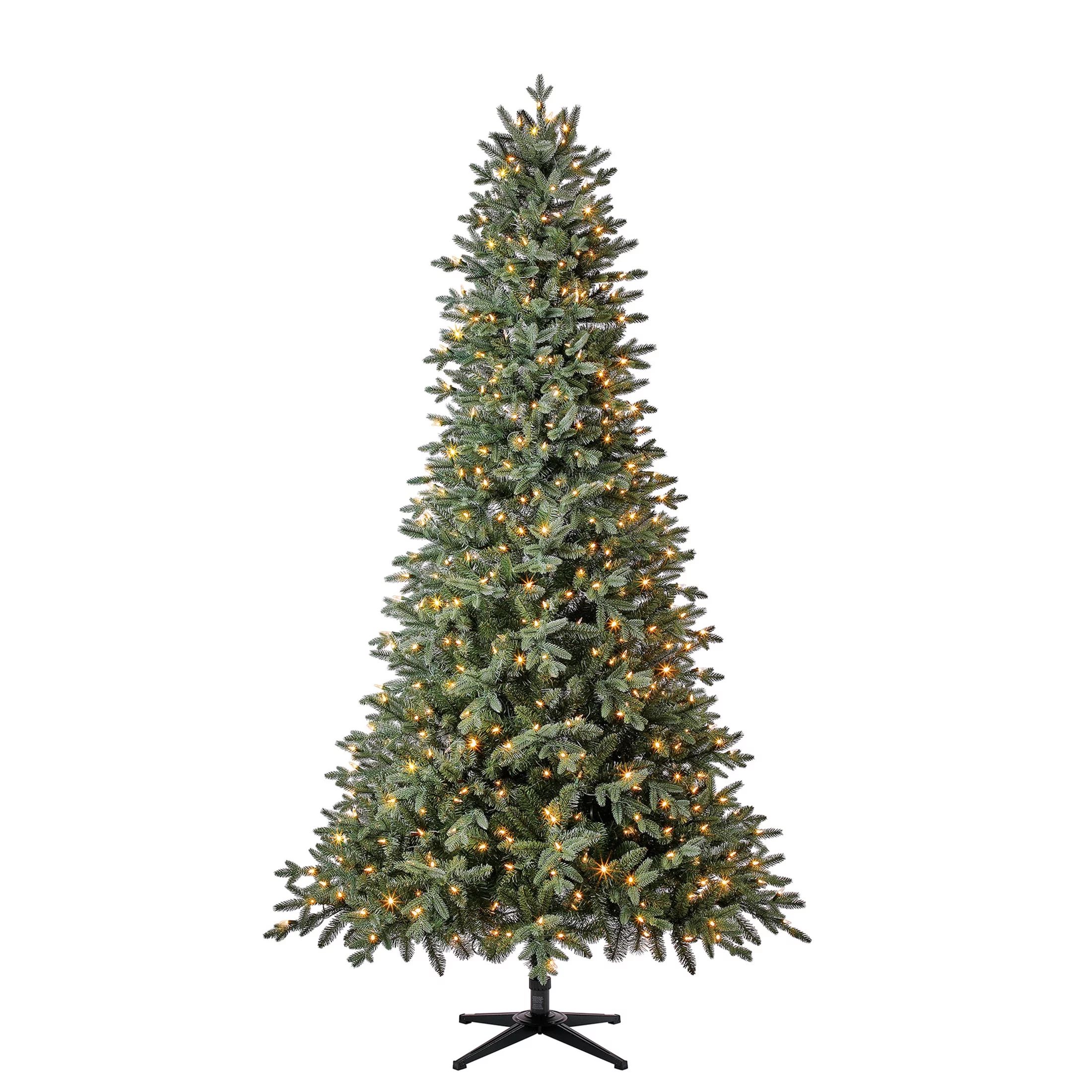 Holiday Time Clear Prelit LED Green Hinged Full Christmas Tree, 7.5' - Walmart.com | Walmart (US)