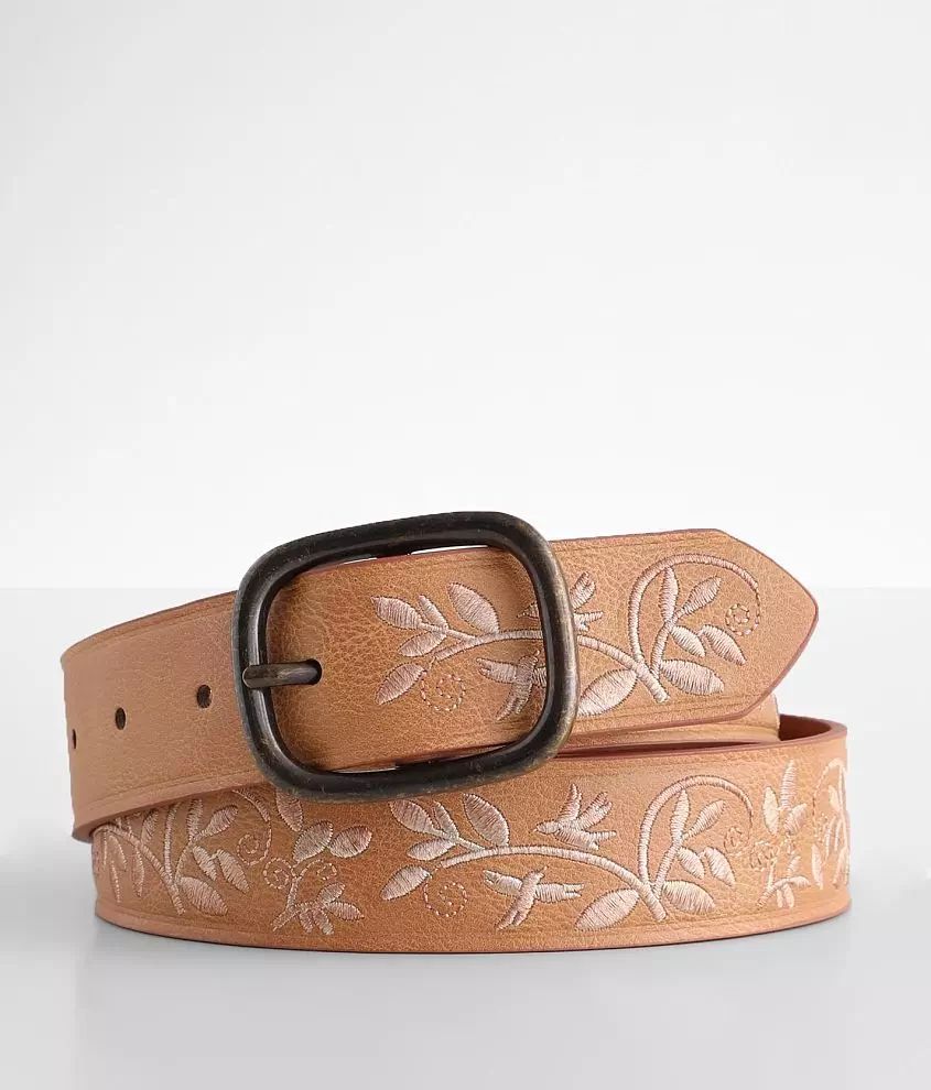 Embroidered Foliage Belt | Buckle