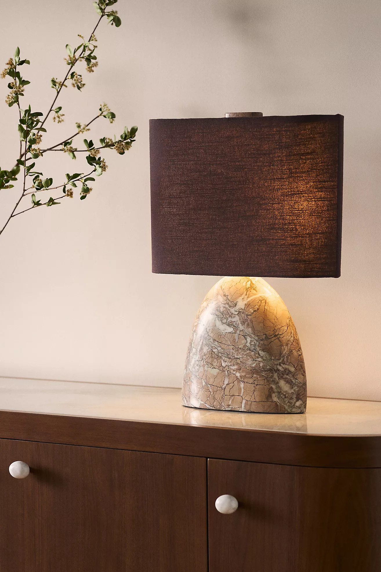 Palmer Marble Oval Table Lamp | Anthropologie (US)