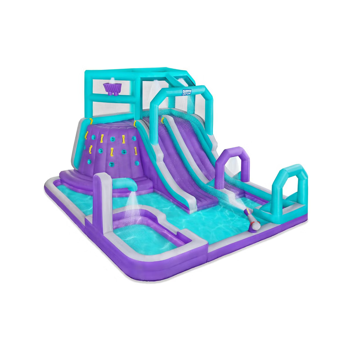 Sunny & Fun Mega Inflatable Kids Backyard Water Slide Park | Target