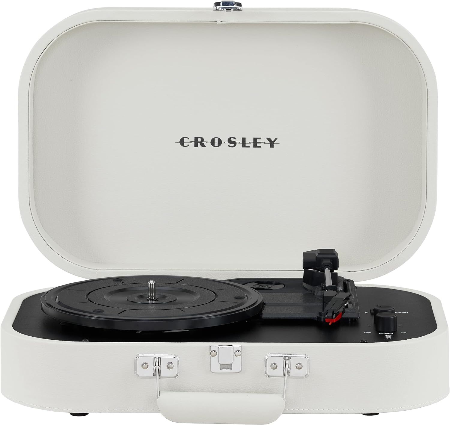 Crosley CR8009B-DU Discovery Vintage Bluetooth in/Out 3-Speed Belt-Driven Suitcase Turntable, Dune | Amazon (US)