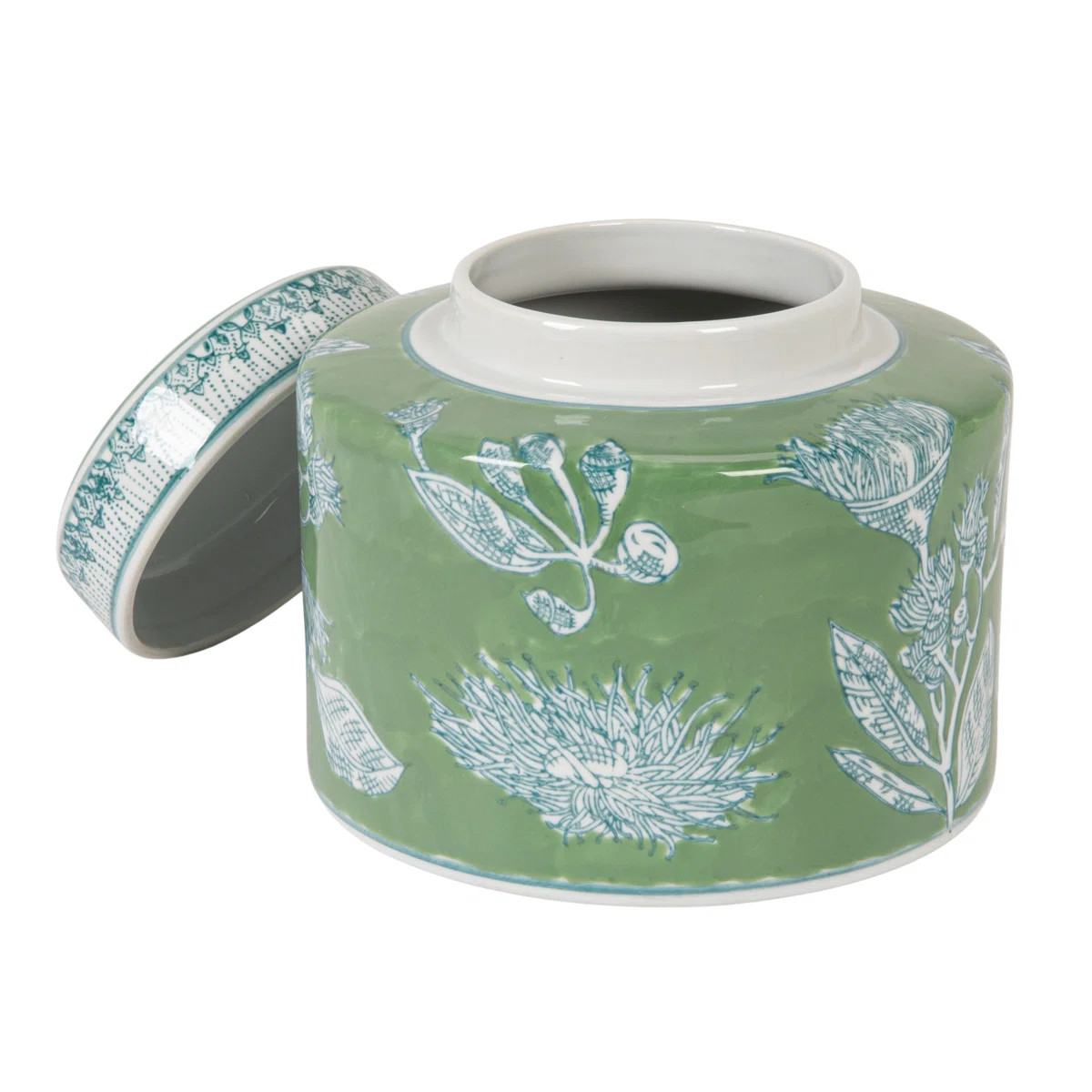 Decorative Round Ceramic Ginger Jar With Lid | Wayfair North America