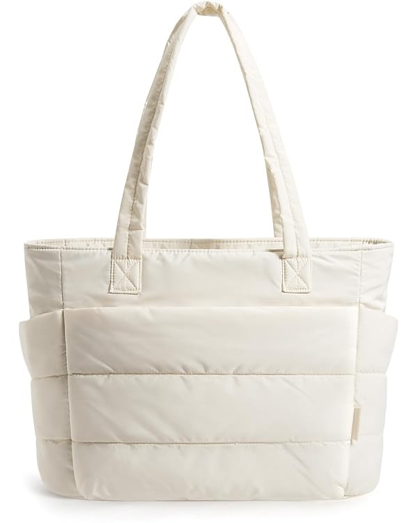 BAGSMART Tote Bag for Women, Lightweight Puffy Tote Bag with Compartments Shoulder Bag Handbag fo... | Amazon (US)