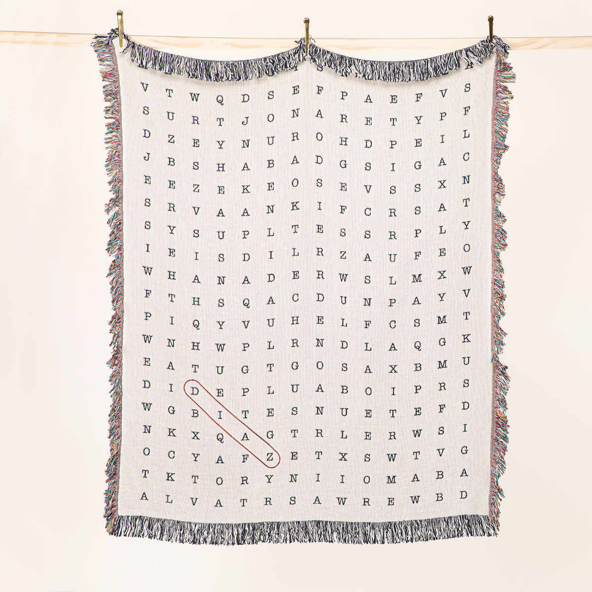Personalized Word Search Throw Blanket | UncommonGoods