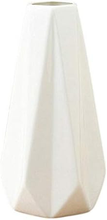 WEIDILIDU White Ceramic Vase Modern Home Decoration Porcelain Vase Flower Vase Origami Design (we... | Amazon (US)