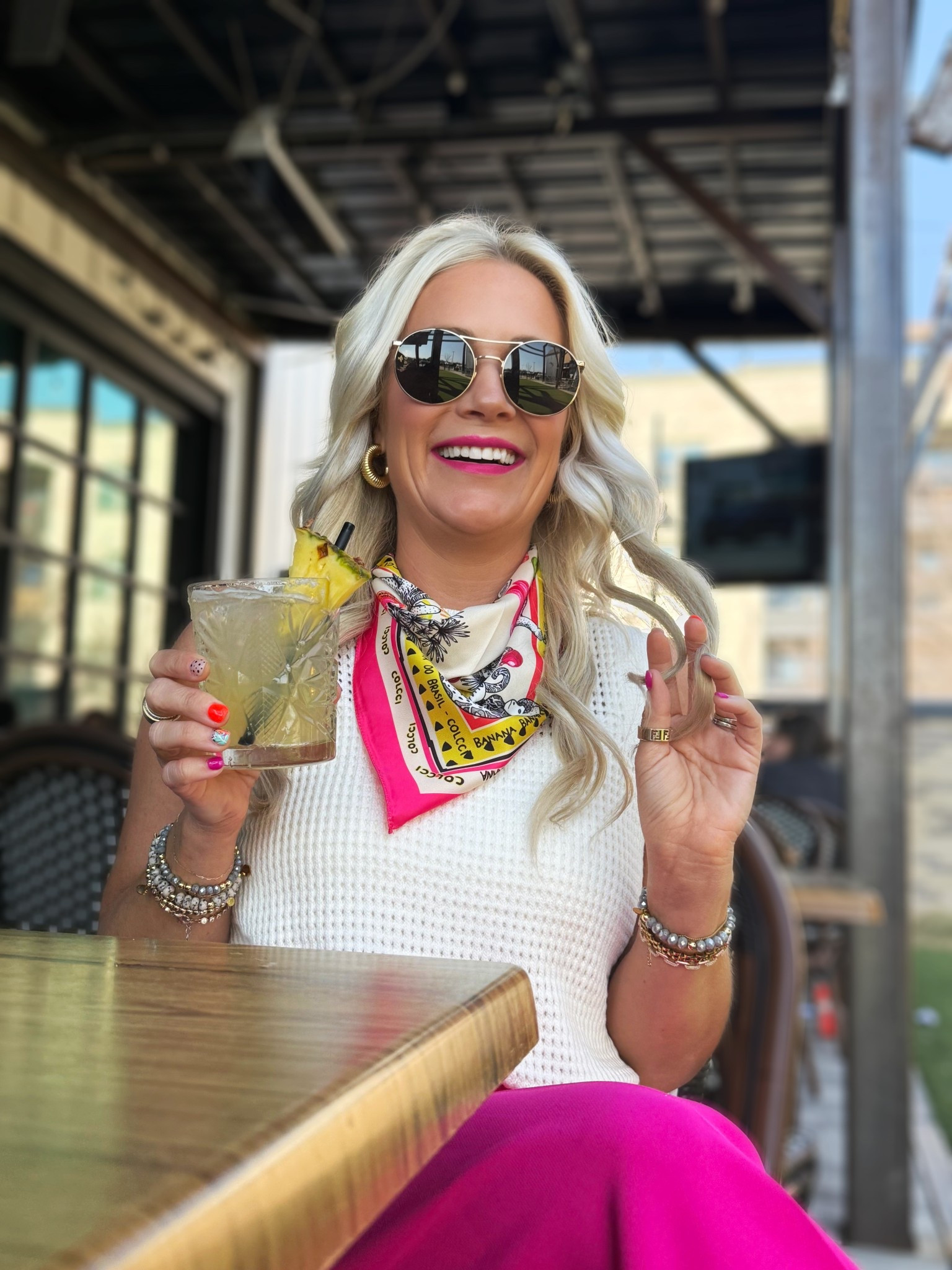 The cutest spring outfit for anything 
Pants are size 8
Crochet sweater / size small 