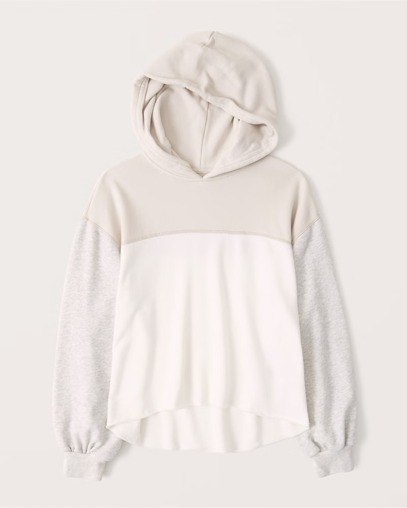 Terry Cutoff Popover Hoodie | Abercrombie & Fitch (US)