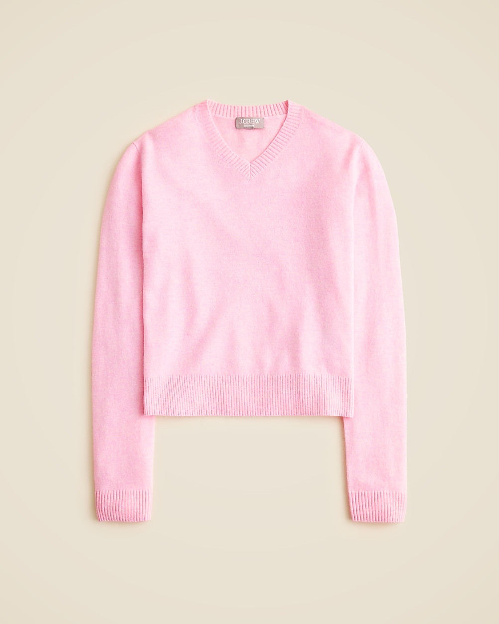 Cashmere high V-neck sweater | J. Crew US