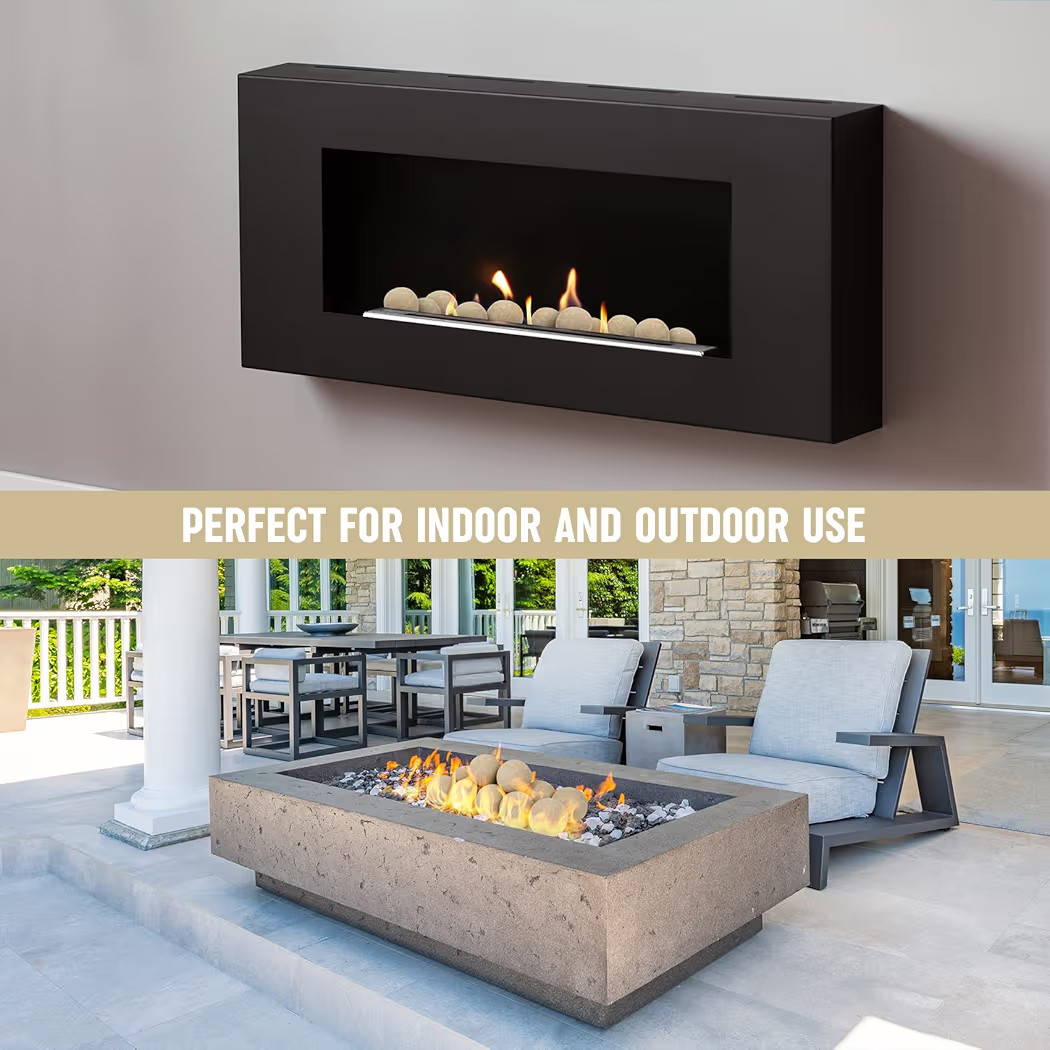 Stanbroil Ceramic Fire Balls - 4” Round Fire Stones for Fire Pit Fire Bowl and Fireplace - Set ... | Amazon (US)