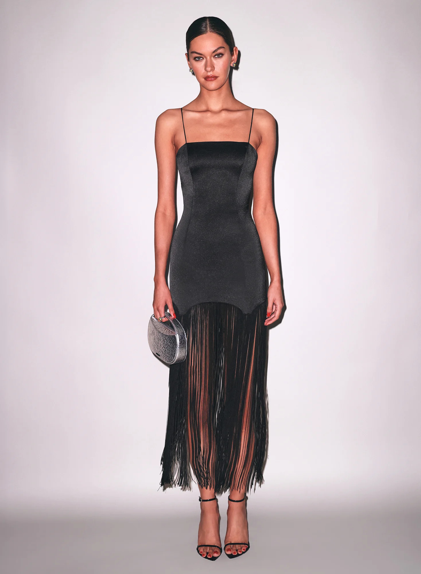 Black Fringe Maxi Dress | Fleur du Mal | Fleur du Mal