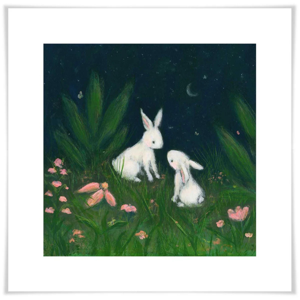 Bunnies in the Night Paper Art Print | The Well Appointed House, LLC