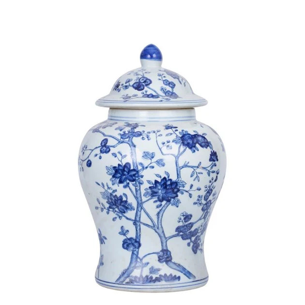 Dogwood Blossom Temple Jar | Cailini Coastal