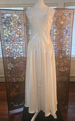 Vintage Victoria's Secret Gold Label Lace Maxi Slip Dress Negligee Ivory Medium | eBay CA