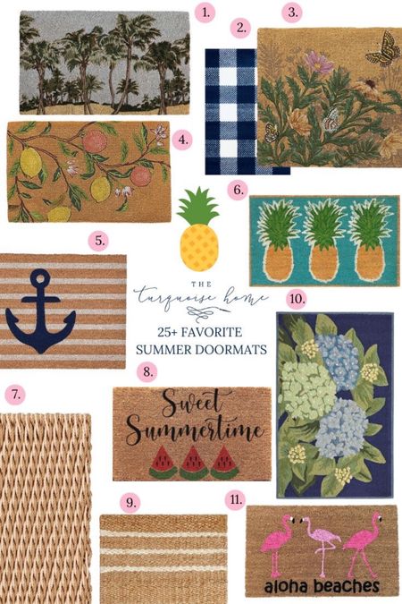A new summer doormat is a wonderful upgrade for any home. Here are eleven of my favorite.

#LTKhome