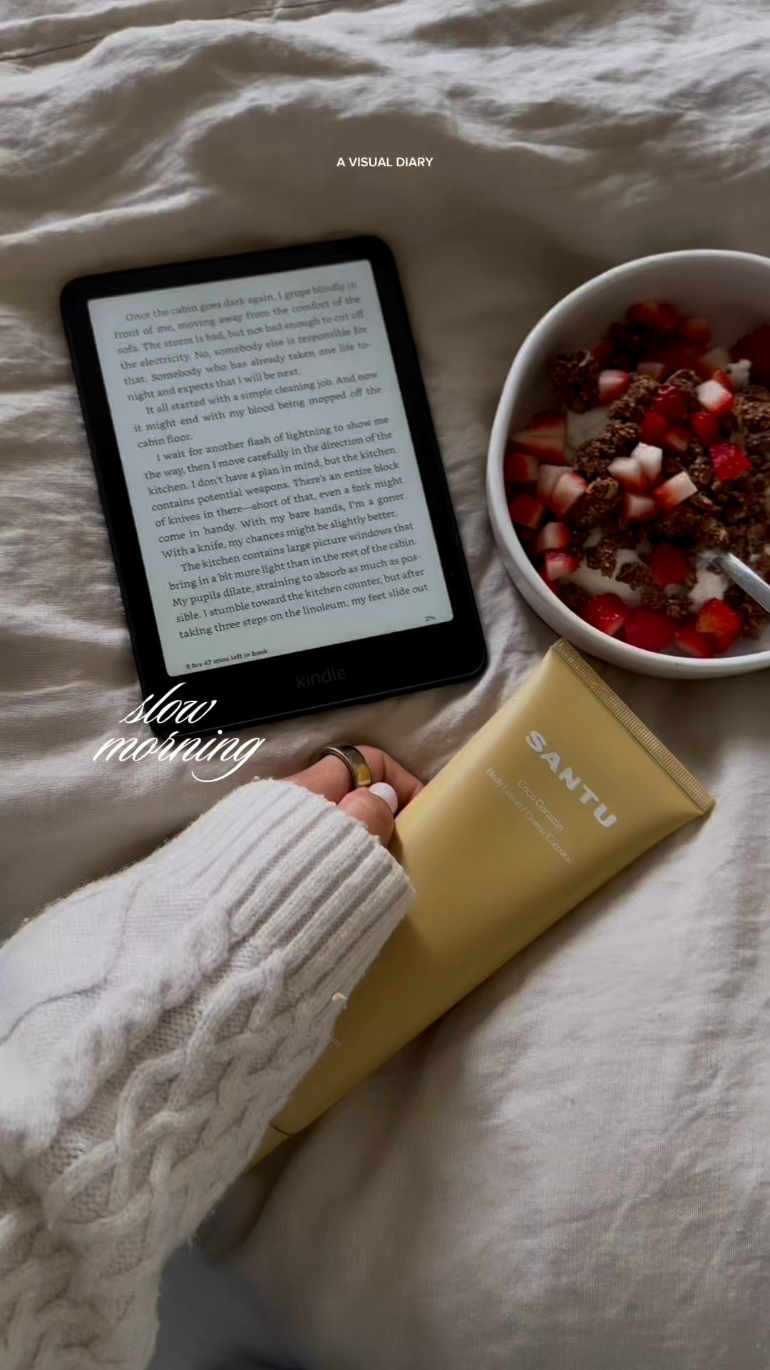 Slow mornings as an act of self-care. Letting softness lead before the day begins 🤍 @santubeautyco #santubeauty

#LTKGiftGuide #LTKHoliday #LTKBeauty