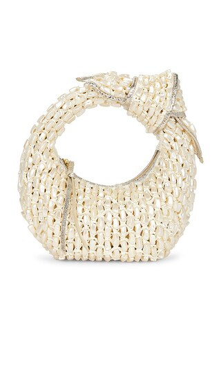 The Josie Knot Shoulder Bag in All Pearl | Revolve Clothing (Global)