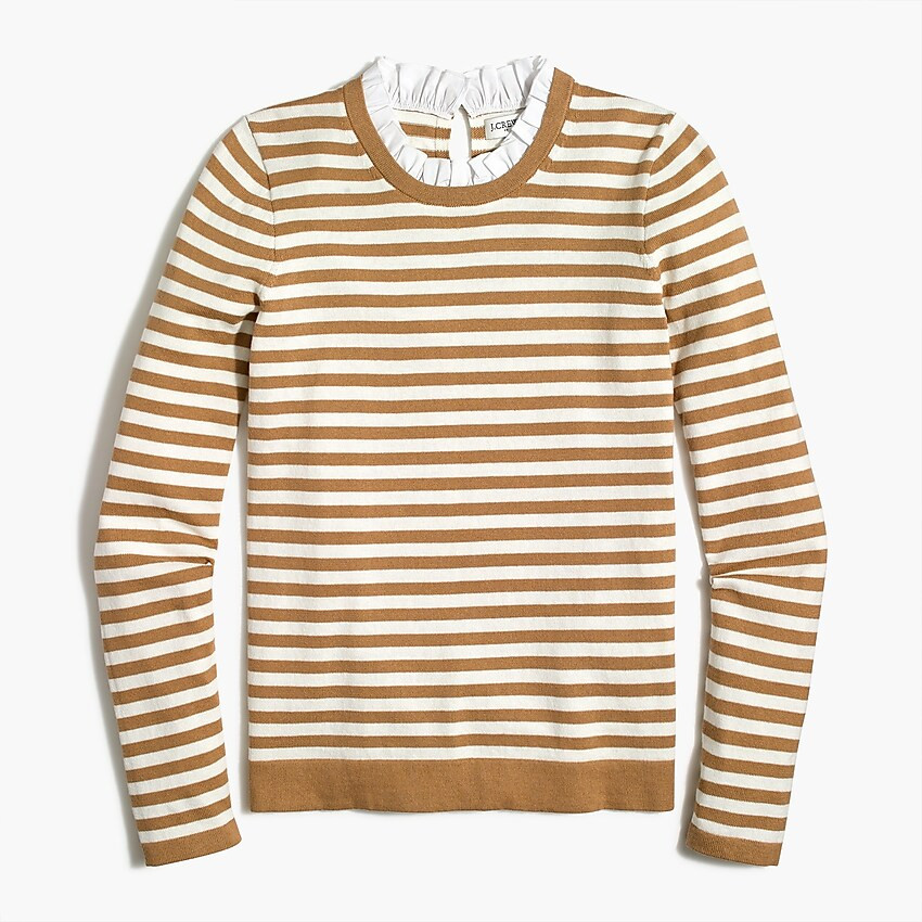 Ruffle-trim sweater | J.Crew Factory