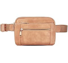 Telena Fanny Packs for Women Cross Body Bag Leather Belt Bag Fashionable Waist Bag with Adjustabl... | Amazon (US)