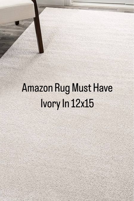 Love this rug. I have ivory in 12x15 