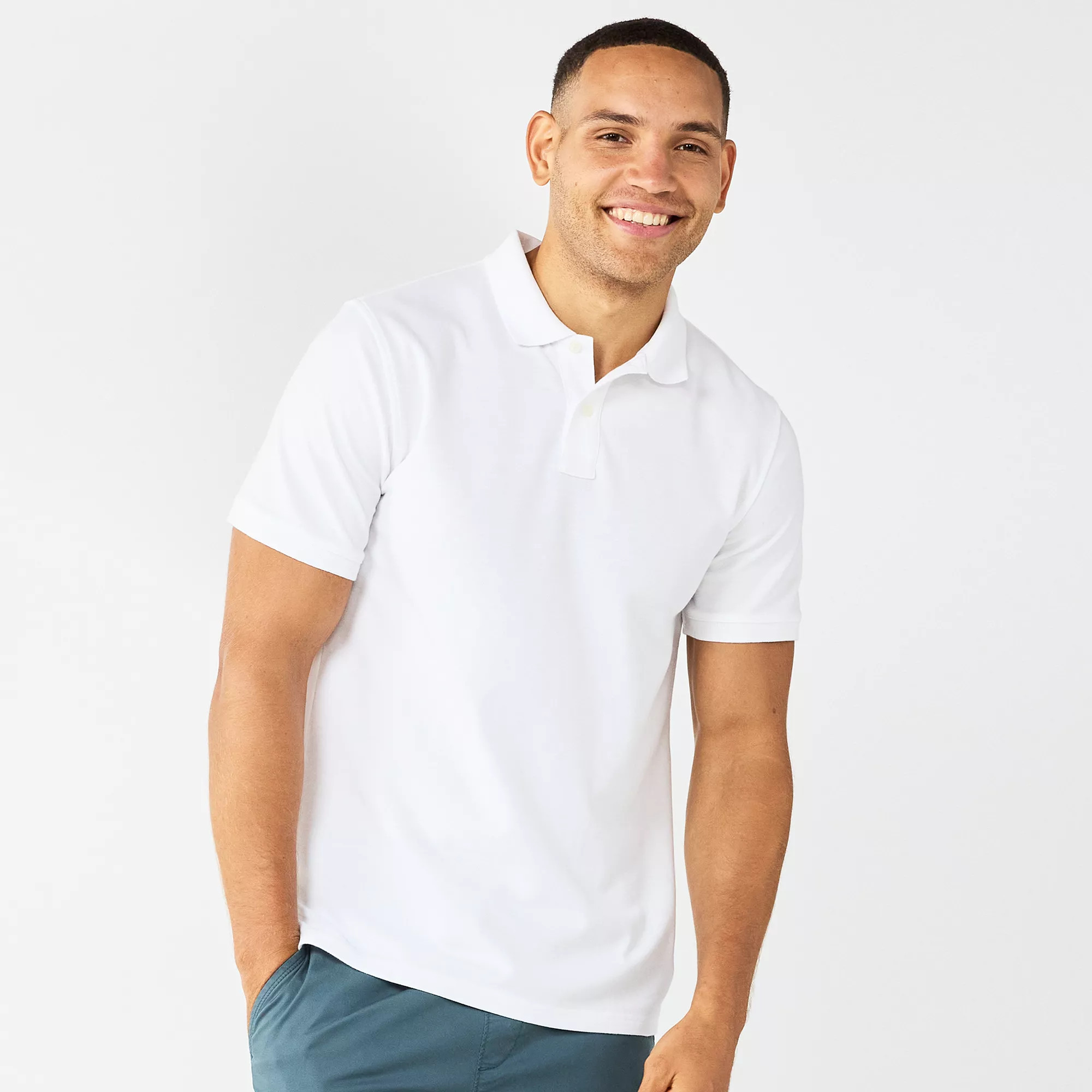 Men's Sonoma Goods For Life\u00ae Short Sleeve Pique Polo | Kohl's