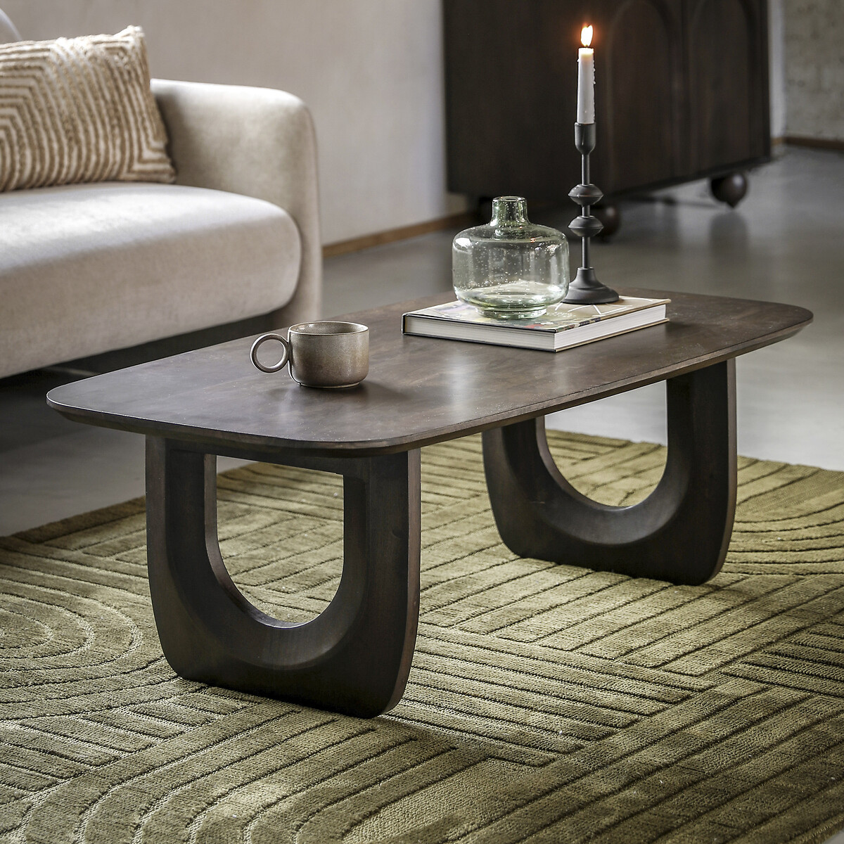 Akron Mango Wood Coffee Table | La Redoute (UK)