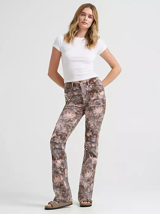 Women's High Rise Print Bootcut Jean | Wrangler