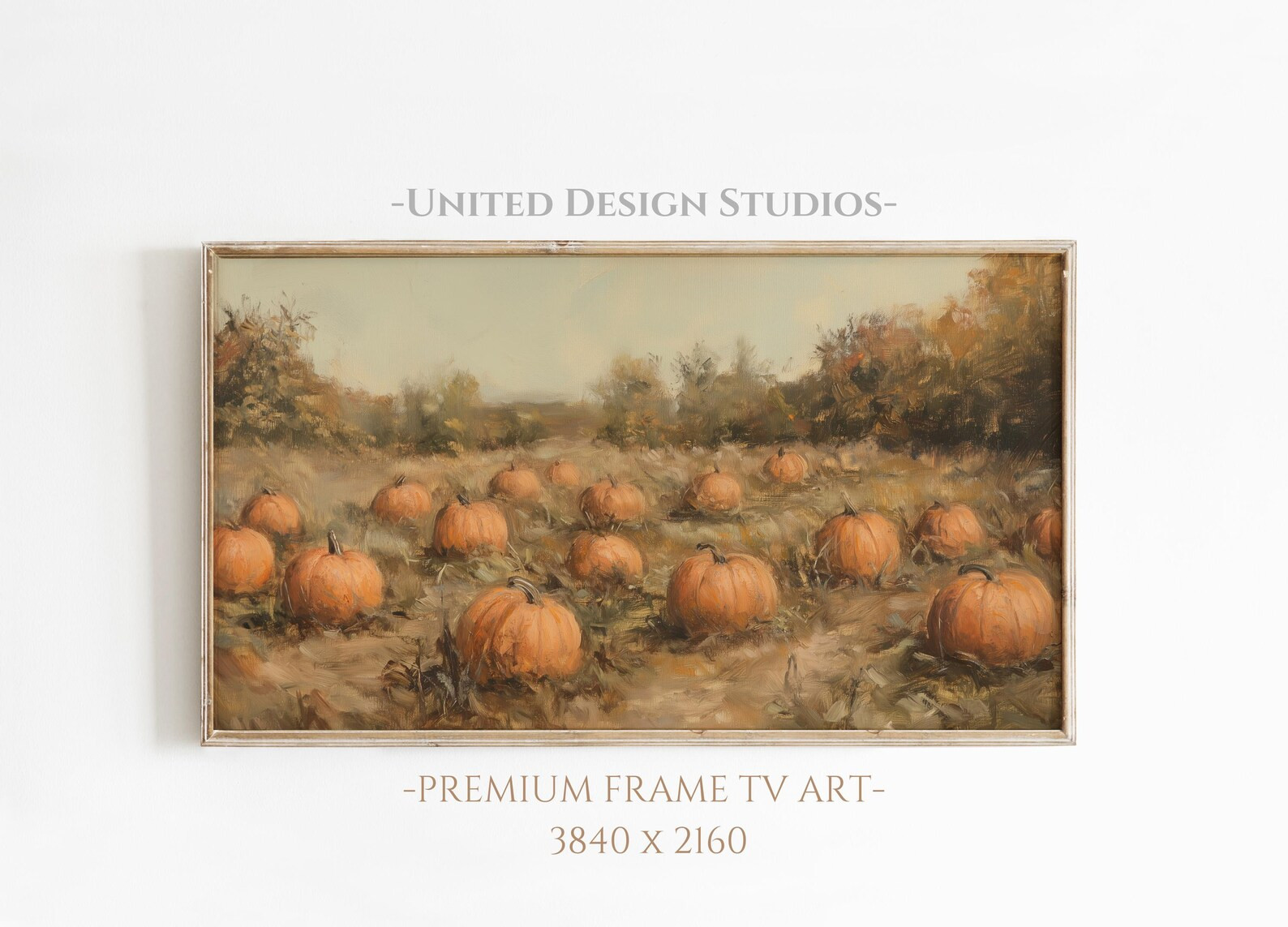 Samsung Frame Tv Art Fall, Pumpkin Patch Art for the Frame Tv, Autumn Farm Art Frame Tv, Cottagec... | Etsy (US)