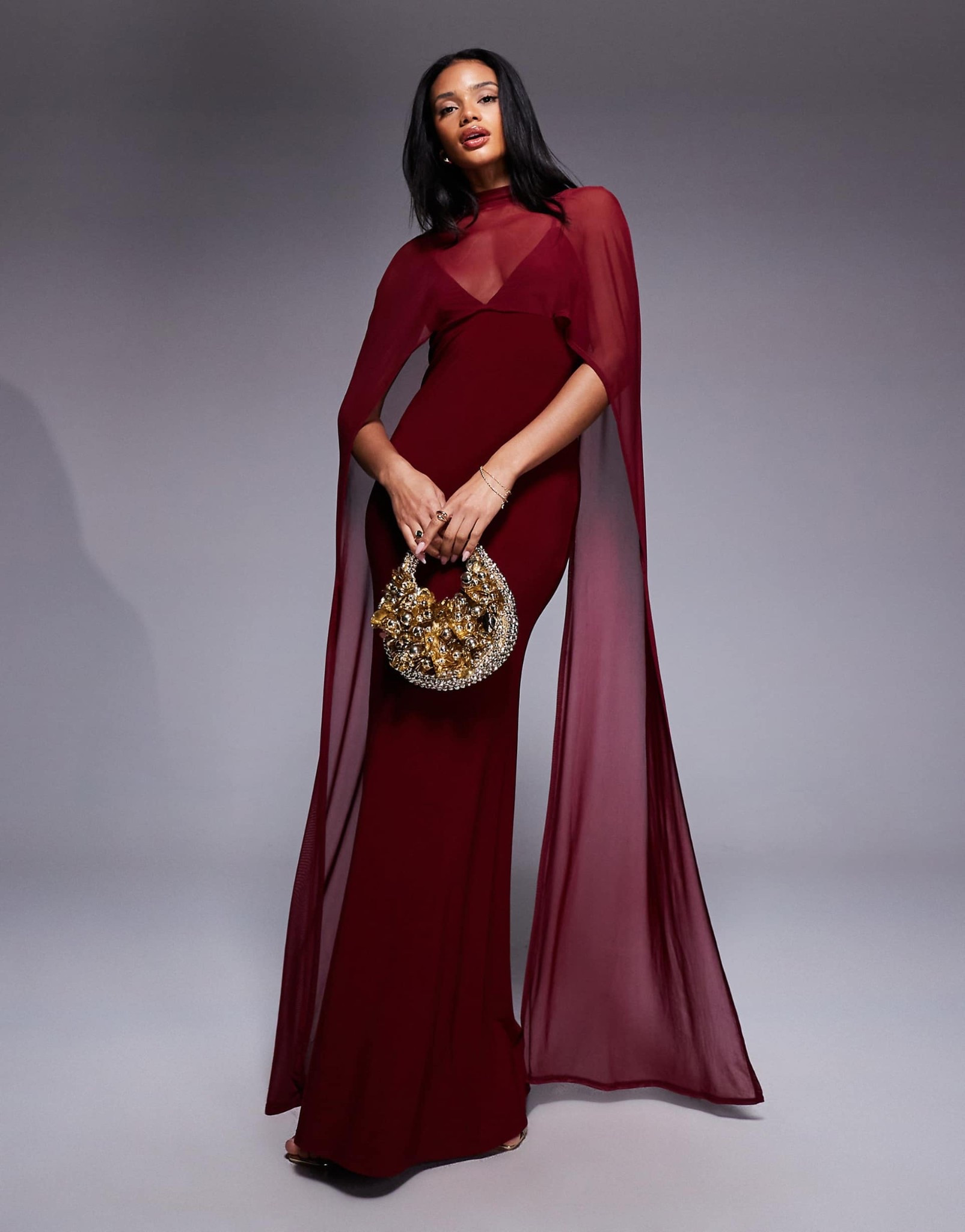 Stunning burgundy evening gown for the holidays, a fancy dinner or wedding. 

#LTKHoliday #LTKOver40 #LTKMidsize