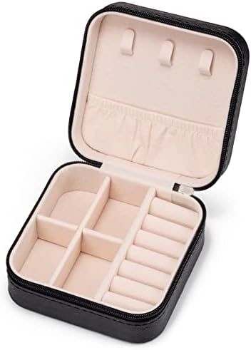 Mini Jewelry Travel Case,Small Jewelry Box,Traveling Jewelry Organizer,Portable Jewellery Storage... | Amazon (US)