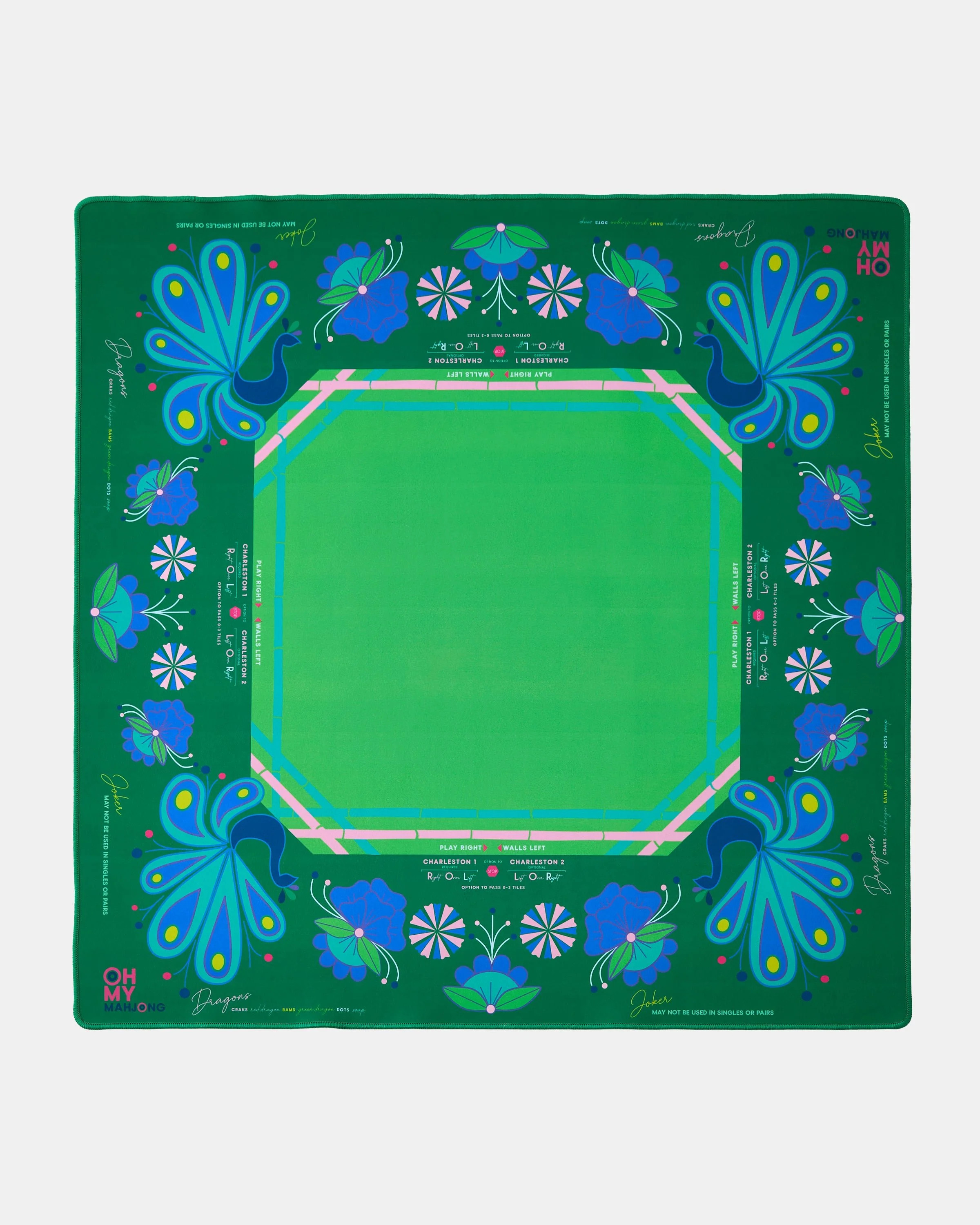 Birdie Green Mat in Tube | Oh My Mahjong