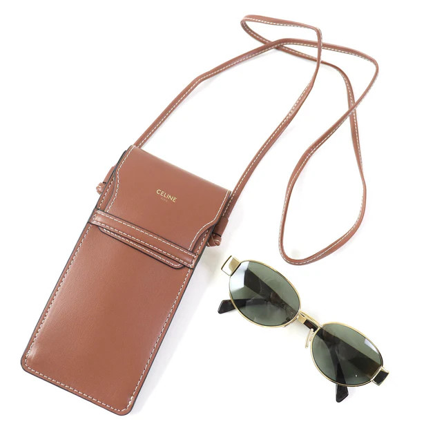 Celine Triomphe Metal Sunglasses with Pouch | Shop Simon
