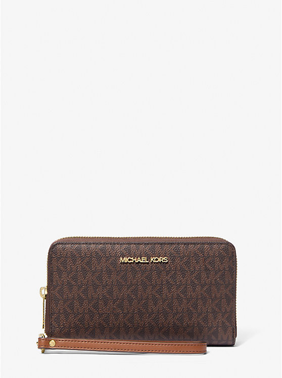 Jet Set Signature Logo Smartphone Wristlet | Michael Kors US