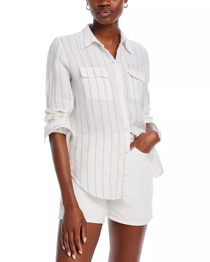 Linen Striped Shirt | Bloomingdale's (US)