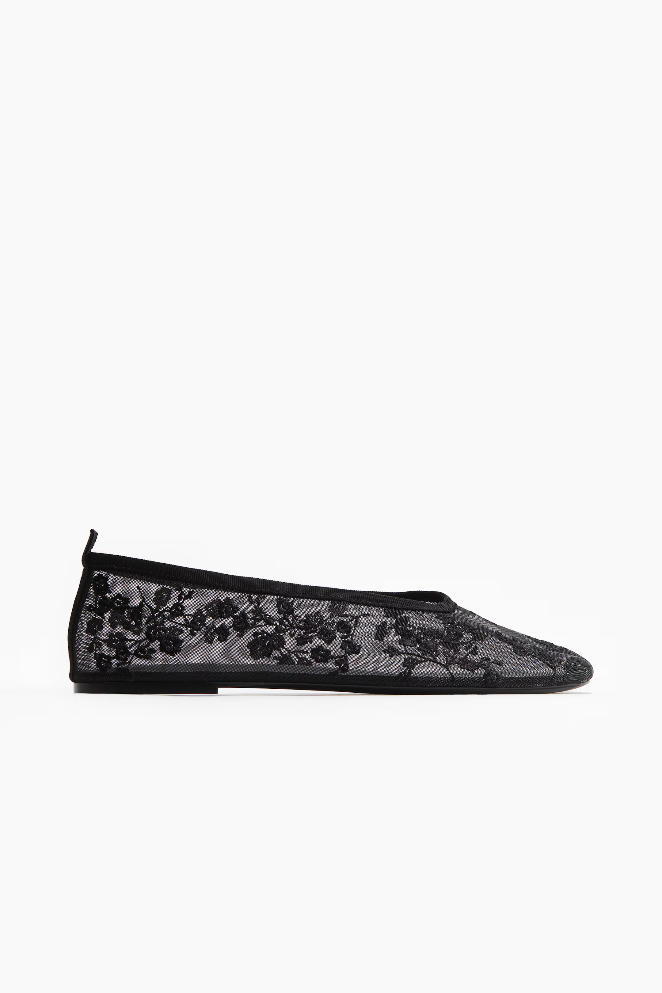 Embroidered Ballet Flats | H&M (US + CA)
