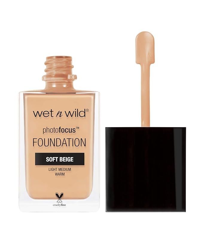 Wet n Wild Photo Focus Matte Liquid Foundation Soft Beige, Vegan & Cruelty-Free | Amazon (US)