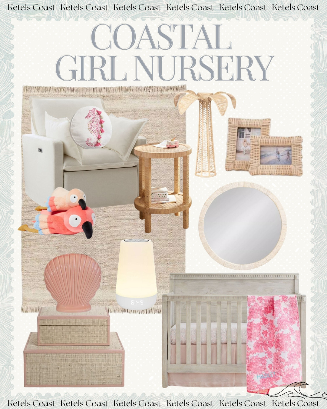 Coastal Girl Nursery | Room Inspiration | Girl Room | Coastal Bedroom | Coastal Nursery | Bedroom Organization | Kid Room Inspiration | Boho Room | Coastal Room | Nursery Design | Nursery Decor | Ava Ketels | Ketels Coast | Calming Nursery | Ocean Nursery | Surf Nursery | Nursery Organization 

#LTKKids #LTKStyleTip #LTKFamily #LTKBaby #LTKFindsUnder100 

 #LTKHome #LTKFindsUnder50 #LTKBump