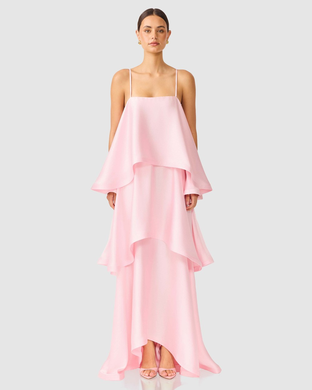 Elliatt - Tilly Tiered Maxi Dress - Maxi dresses (Blush Pink) Tilly Tiered Maxi Dress | THE ICONIC (AU & NZ)