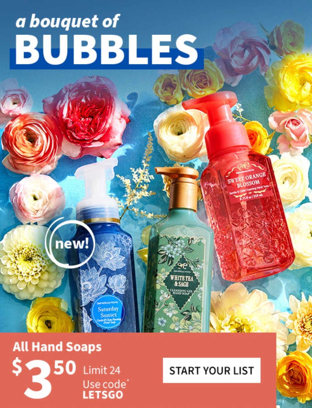 Happy Saturday! Bath & Body Works has their full selection of Hand Soaps down to only $3.50 today with code LETSGO! All of the brand new releases are included, plus Easter scents, and the sale also extends to the beautiful new floral bottle collection that looks so decorative in person! 🧴Plus, Wallflowers are still only $2.95 with the same code today 🌸 Great deals to take advantage of!

#LTKBeauty #LTKSaleAlert #LTKHome