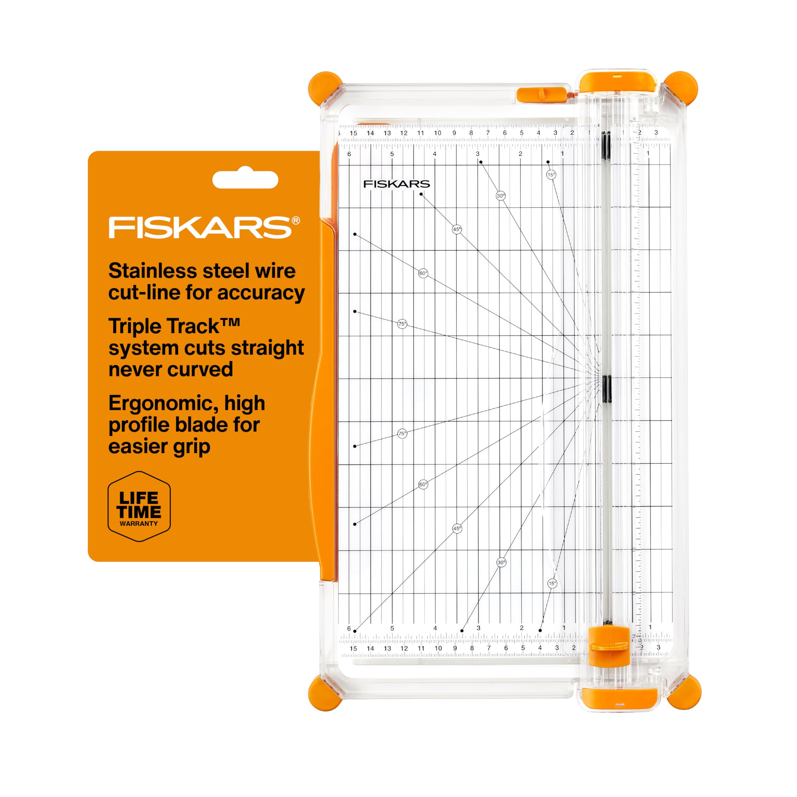 Fiskars Precision Paper Trimmer, Easy and Accurate Crafting Tool, Cuts Straight for Crafts, Cards... | Amazon (US)